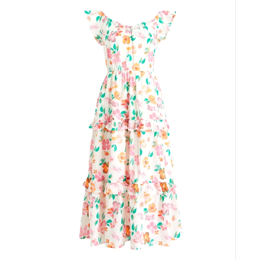J. Crew Ruffle Tiered Dress